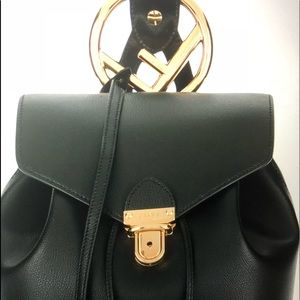 💜SOLD💜Authentic Fendi Black Leather Backpack New